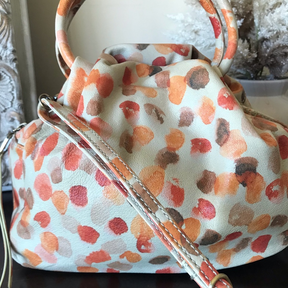 HOBO Darling Small Leather Satchel Crossbody, Dotted Shimmer - Picture 2 of 16